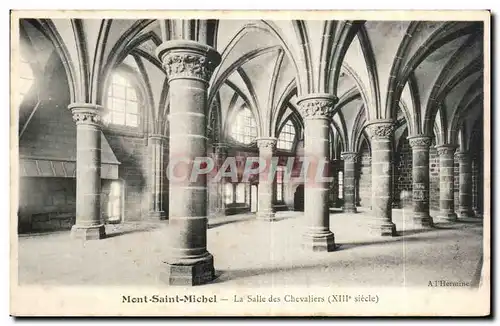 Cartes postales Mont Saint Michel La salle des chevaliers