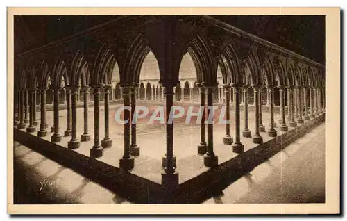 Cartes postales Mont Saint Michel Abbaye Galeries du cloitre