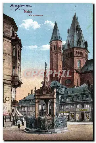 Cartes postales Mainz Marktbrunnen