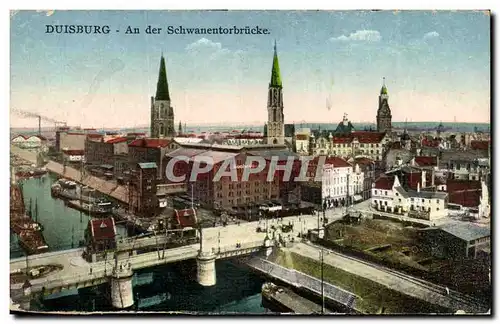 Cartes postales Duisburg An der Schwanentorbrucke
