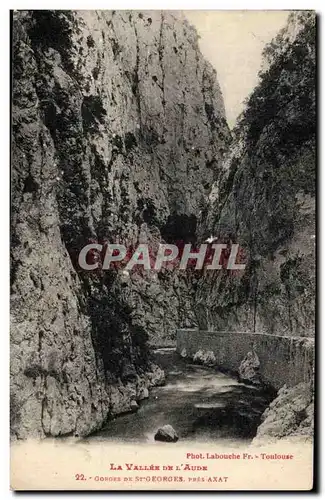 Cartes postales La vallee de l'Aude Gorges de St Georges pres Axat