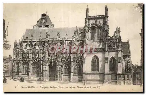 Cartes postales Louviers l'eglise Notre Dame