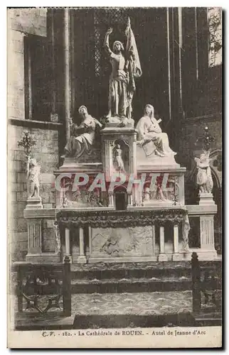 Cartes postales La cathedrale de Rouen Autel de Jeanne d&#39arc