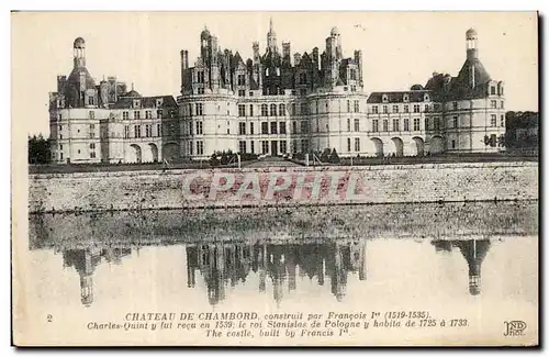 Cartes postales Le chateau de Chambord