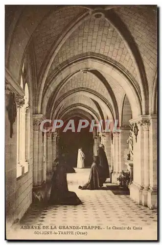 Cartes postales Abbaye de la Grande TRappe Le chemin de croix Soligny la Trappe