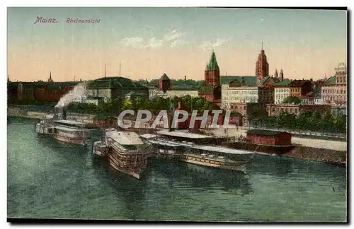 Cartes postales Mainz Rheinansicht