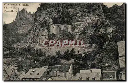 Cartes postales Oberstein a Nahe Schloss und Felsen kirche