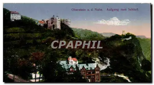 Cartes postales Oberstein a Nahe Aufgang zum Schloss