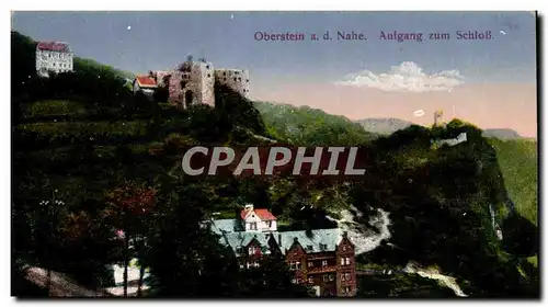 Cartes postales Oberstein a Nahe Aufgang zum Schloss