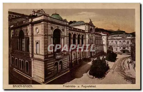 Cartes postales Baden Baden Friedrichs u Augustabad