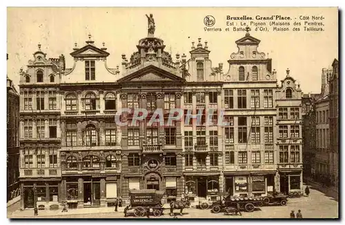 Cartes postales Bruxelles Grand place Cote Nord Le pignon Maison des tailleurs