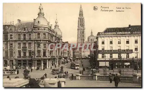 Ansichtskarte AK Belgique Anvers Canal au sucre