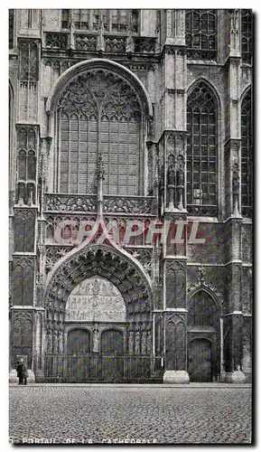 Cartes postales Belgique Anvers portail de la cathedrale