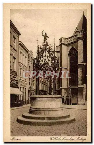 Cartes postales Belgique Anvers Le puits Quintin Matsys