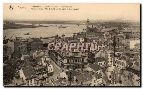 Cartes postales Belgique Anvers Panorama (l'Escaut au coude d'Austruweel)