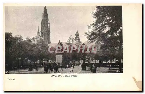 Cartes postales Belgique Anvers Place verte