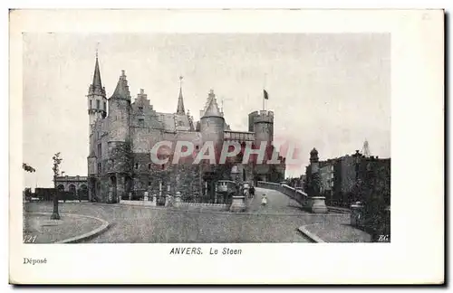 Cartes postales Belgique Anvers Le Steen