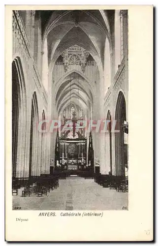 Cartes postales Belgium Antwerp Cathedral (nave)
