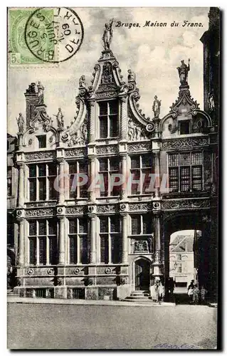Cartes postales Bruges Maison du Franc