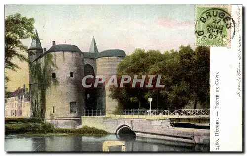 Cartes postales Bruges Porte de Gand