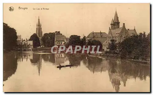 Cartes postales Bruges Le lac d&#39amour