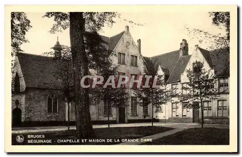 Ansichtskarte AK Bruges Beguinage Chapelle et maison de la grande dame