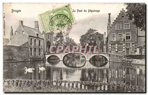 Cartes postales Bruges Le pont du beguinage