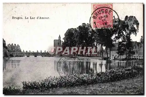 Cartes postales Bruges Le lac d'amour
