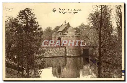 Cartes postales Bruges Porte marechale