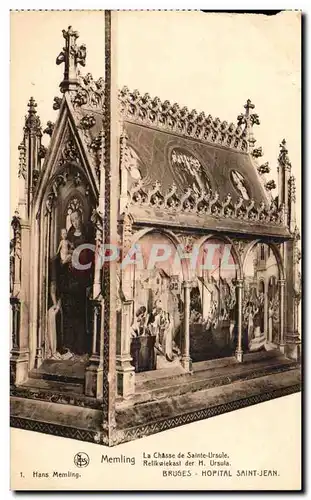 Cartes postales Belgique Memling La chasse de Sainte Ursule Bruges