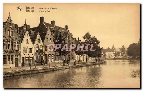 Cartes postales Belgique Bruges Quai de la poterie