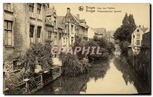 Cartes postales Belgique Bruges Quai des pottiers