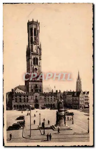 Cartes postales Belgique Bruges Le beffroi