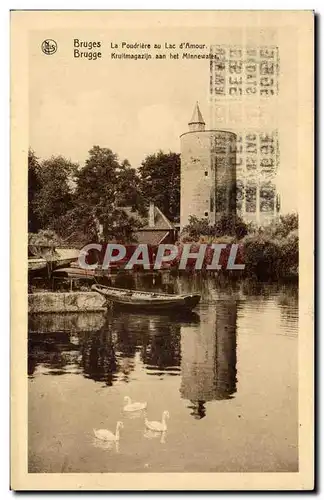 Cartes postales Belgique Bruges La poudriere au lac d&#39amour