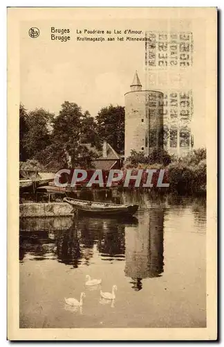 Cartes postales Belgique Bruges La poudriere au lac d'amour