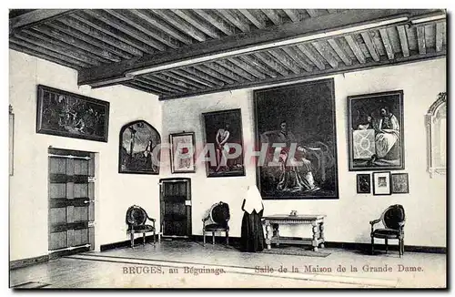 Ansichtskarte AK Belgique Bruges au Beguinage Salle de la maison de la grande dame