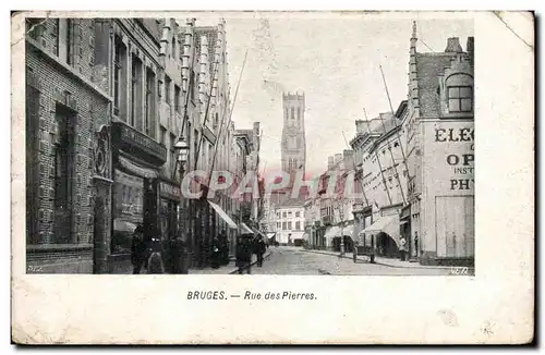 Ansichtskarte AK Belgique Bruges Rue des Pierres