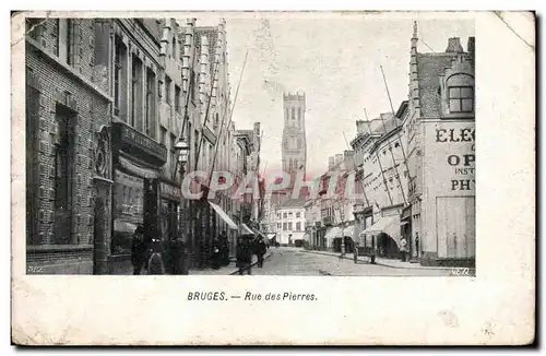 Cartes postales Belgique Bruges Rue des Pierres