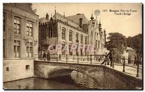 Ansichtskarte AK Belgique Bruges Pont du Franc