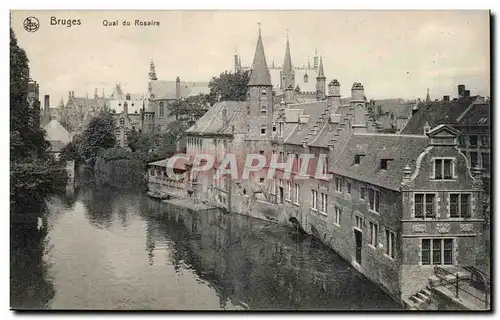 Cartes postales Belgique Bruges Quai du rosaire