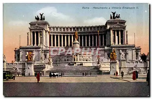 Ansichtskarte AK Italie Italia Roma Monumento a Vittorio Emanuele II