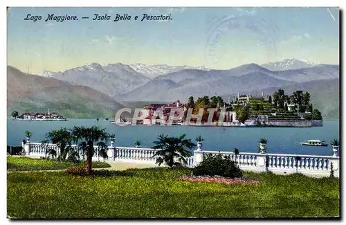 Cartes postales Italie Italia Lago maggiore Isola Bella e Pescatori