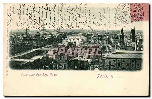 Ansichtskarte AK Paris Panorama des sept ponts