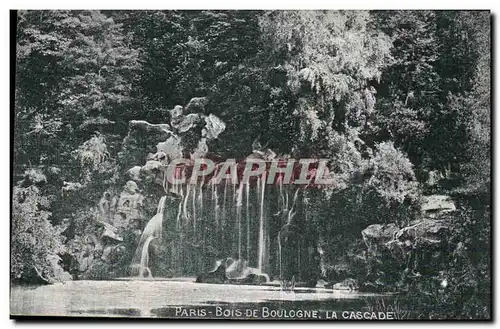 Ansichtskarte AK Paris Bois de Boulogne La cascade