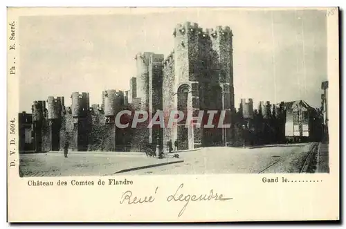 Ansichtskarte AK Gand Chateau des comtes de Flande