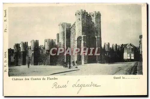 Cartes postales Gand Chateau des comtes de Flande