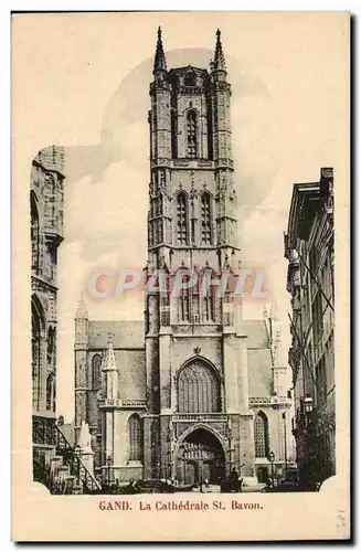 Cartes postales Gand La cathedrale St Bavon