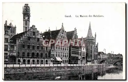 Cartes postales Gand La maison des Bateliers