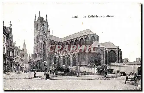 Cartes postales Gand La cathedrale St Bavon