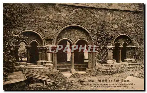 Cartes postales Gand Abbaye de Saint Bavon